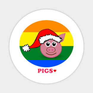 national pig day  funny Pigs Magnet